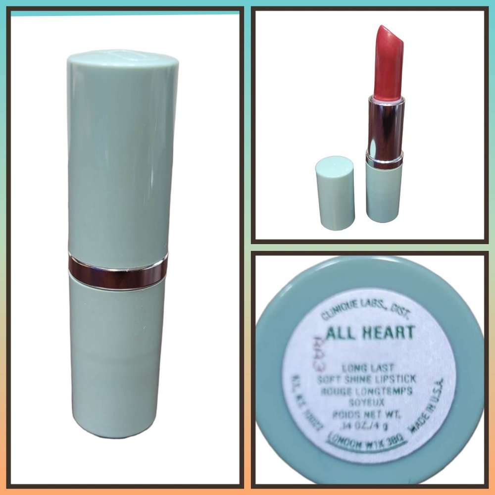Clinique RARE DISCONTINUED ● ALL HEART Long Last Soft Shine‎ Lipstick ● NEW!